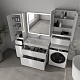 Style Line Мебель для ванной Атлантика 90 Люкс Plus белая – фотография-23
